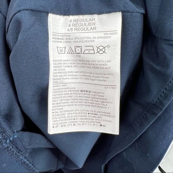 Gap blue sheath dress size 4R sleeveless - Picture 7 of 8